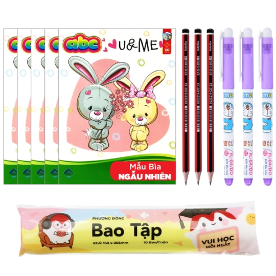 Combo Bộ Dụng Cụ Học Tập - Cấp 1 
